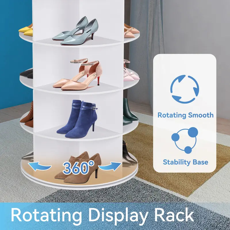 360° Rotating Multi-Tiers Organizer Shoe Rack